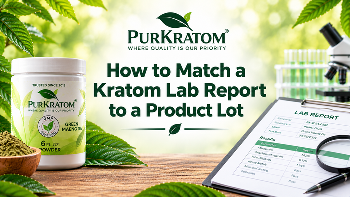 How to Match a Kratom Lab Report to a Product Lot