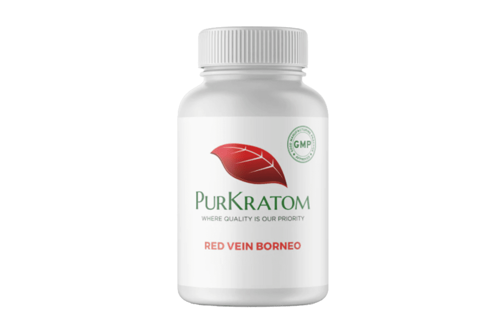 Red Vein Borneo Kratom Capsules - PurKratom